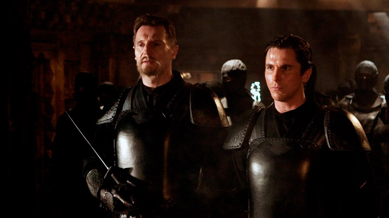 Batman Begins, de Christopher Nolan, con Christian Bale y Liam Neeson